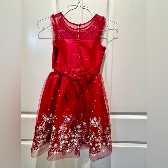 Little girls Christmas dress.  Size 10.  NEVER WORN - Picture 4 of 8